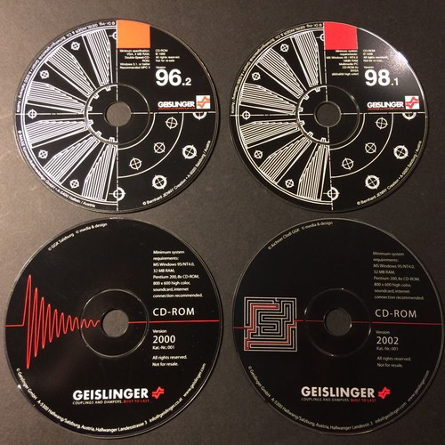 Geislinger CD Rom like new, set of 4 discs