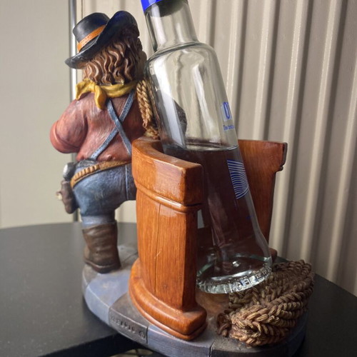 Resin figurine like new, bottle holder