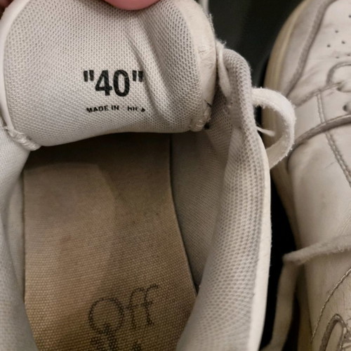 Off-white sneakers used, size 40, white