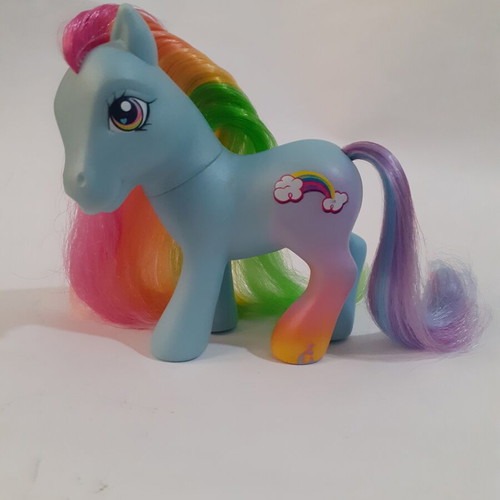 My Little Pony Rainbow Dash figure used, G3 Hasbro