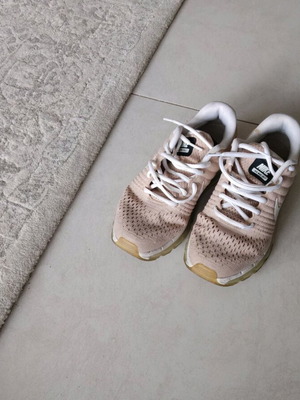 Nike women's athletic shoes used with Air Max sole, size 38, beige