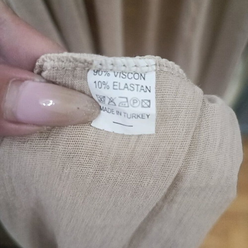 Long strapless dress like new, beige, size L
