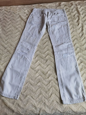 White women's jeans like new, size S/36/8, cotton