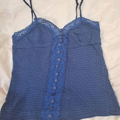 Dark Blue Lace Small Top with Coral H&M Bikini Gift like new