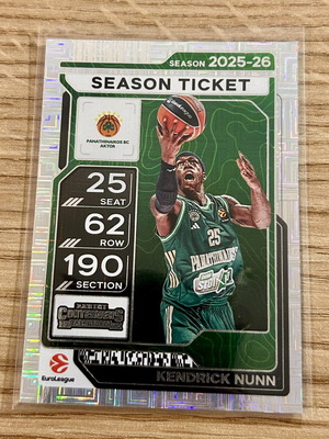 Kendrick Nunn Panini Euroleague 2025-26 Foil Card new
