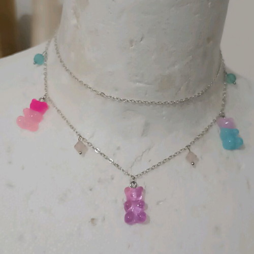 Gummy Bears Choker new, handmade, multicolored