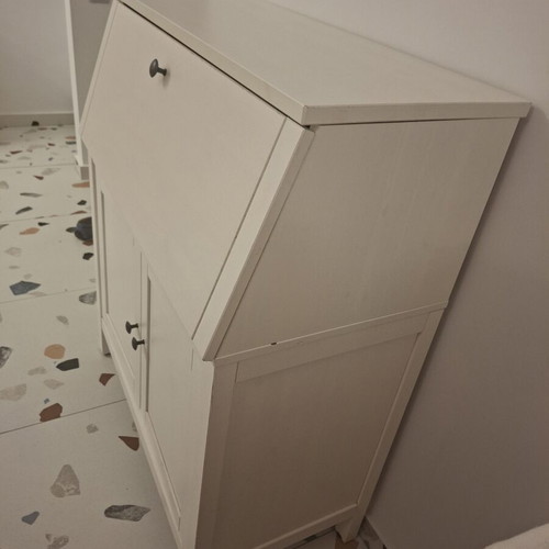 Secretary white furniture like new with storage space