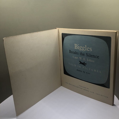 Biggles Breaks the Silence vintage picture book used