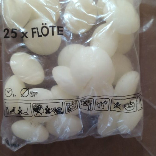 Ikea floating candles new, pack of 25