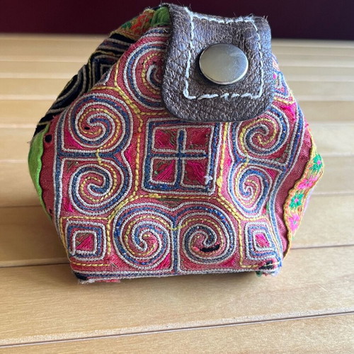 Boho Ethnic Small Handmade Wallet from Thailand like new, colorful