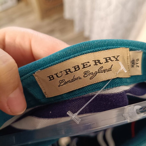 Burberry London England men's polo shirt XXL, multicolor