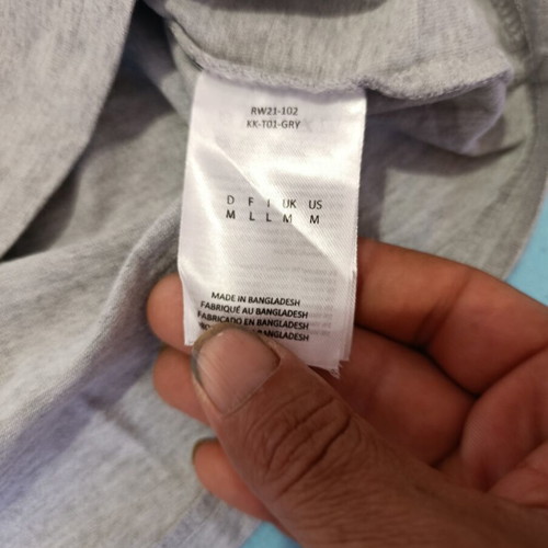 Karl Kani men's t-shirt gray melange size M like new