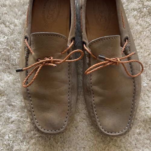 Tod's Loafers Mens Size 41.5 Used Beige