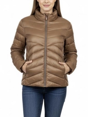 Brandtex down jacket new, women's brown, L-M