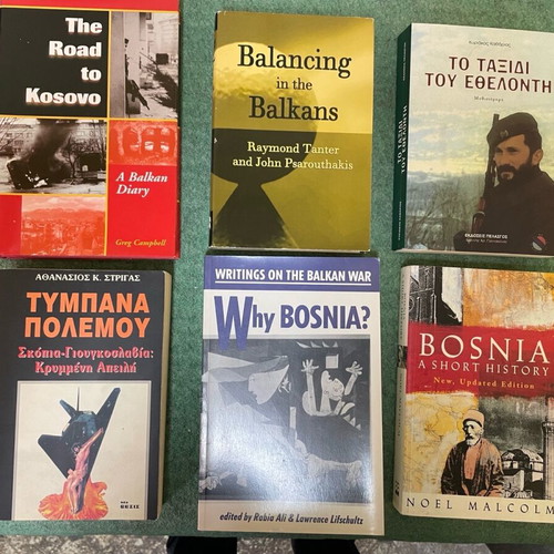 Military historical books like new about the war in Bosnia