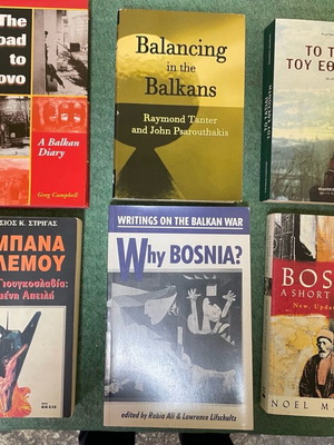 Military historical books like new about the war in Bosnia