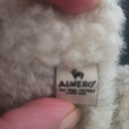 Alwero mittens new, women's light grey wool gloves