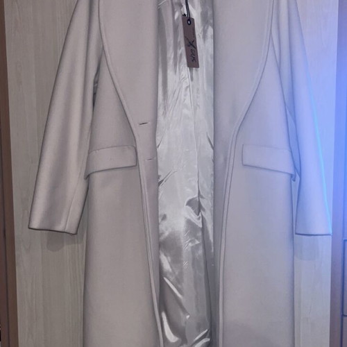 She X coat new, beige, long warm, size L
