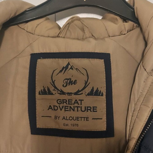 Allouette boys' jacket size 7 years like new, dark blue