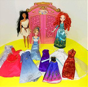 Disney Princess & ντουλάπα & φορέματα πακετο