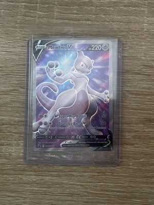 Pokemon Mewtwo V Full Art Promo Card 2022 Sword & Shield new