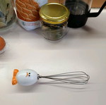 Small egg whisk like new, height 18cm