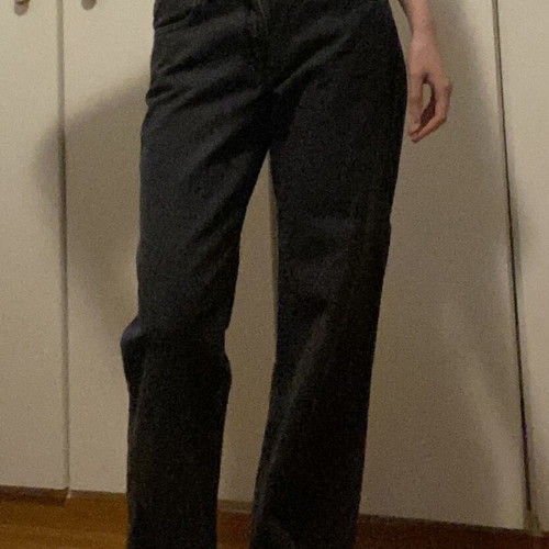 H&M low waist straight black jeans
