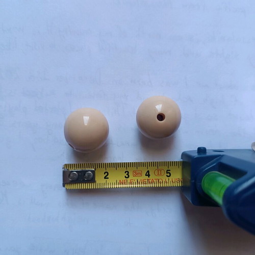 Large beads new, pack of 10 pieces, 2 cm