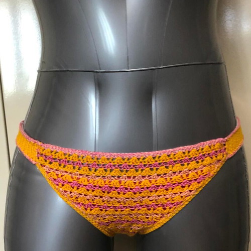 Athletic knitted swimsuit new, size S, multicolor