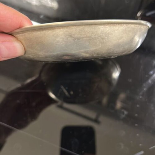 Silver bowl 925 stamped vintage, 13 cm diameter