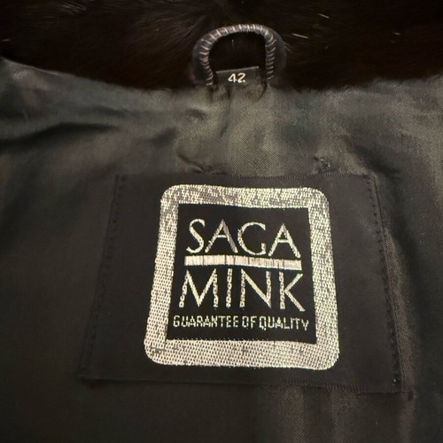 SAGA MINK палто като ново, кафяво