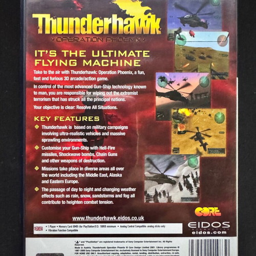 Thunderhawk: Operation Phoenix PlayStation 2 (PS2) like new