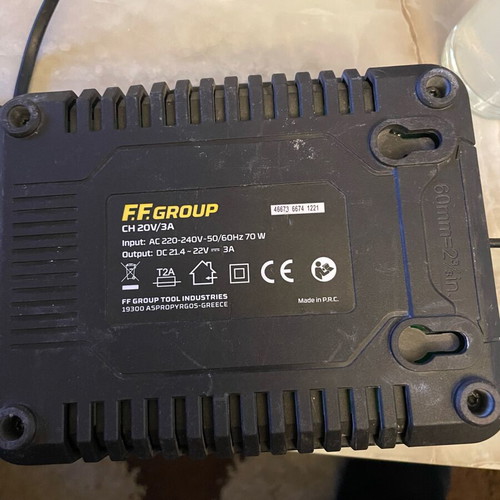 FFG 20V/3A Battery Charger used