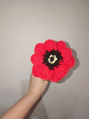 Knitted Anemone Flower