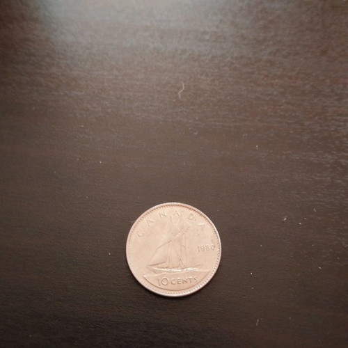 Canadian coin used from 1980
