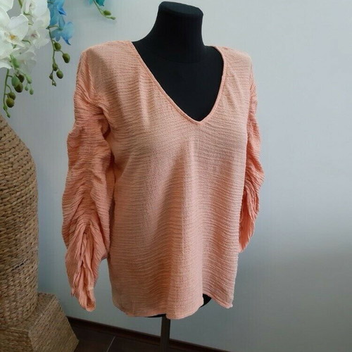 Zara airy blouse like new, orange, size S