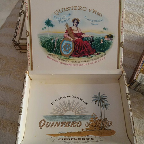 Cigar boxes used, pack of three, empty