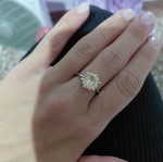 Ring like new, beige