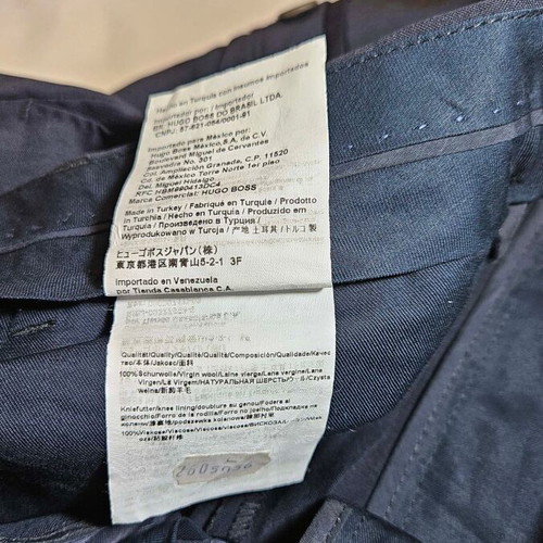 Boss Hugo Boss men's suit trousers, size L, 100% virgin wool