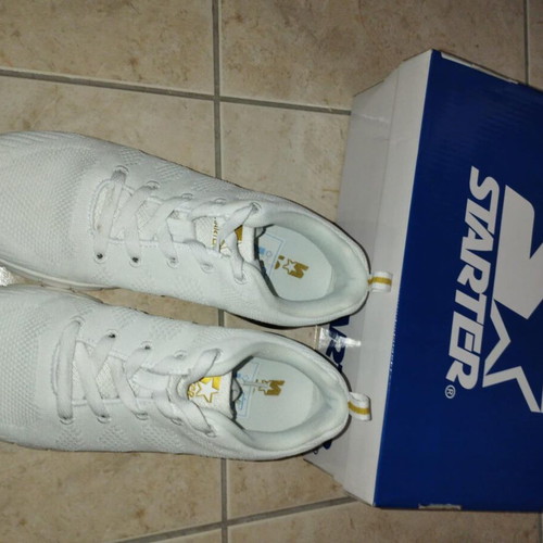 Starter women's athletic shoes No 39 like new, white with gold details