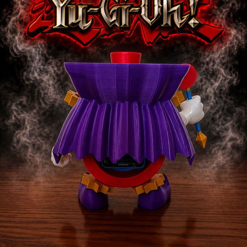 Time Wizard Yu-Gi-Oh! 3D Printed Figure new with clock mechanism