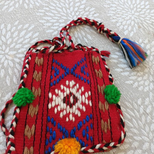 Pair of handmade woolen Cretan vourgies like new