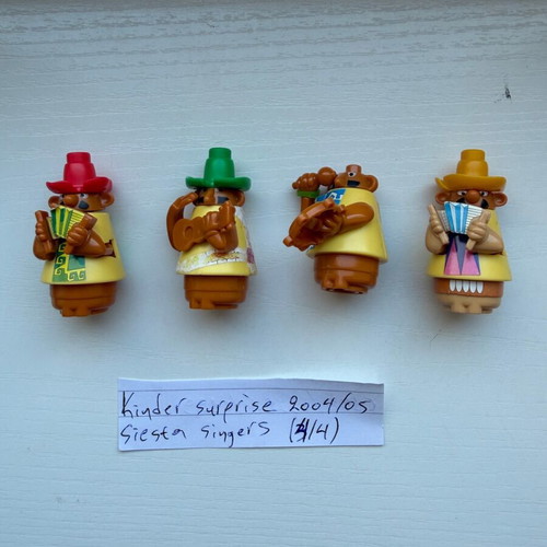 Kinder Surprise Siesta Singers used set of 4 figures 2004/05