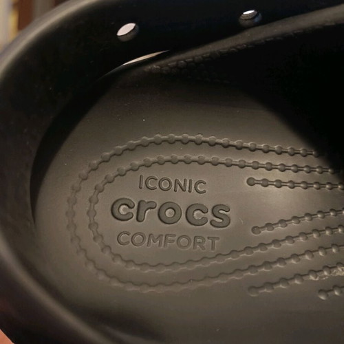 Crocs Platform Chunky Black sandals like new, size 39-40