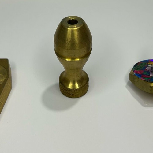 Pack of 3 used brass POG caps, Slammer, Milk Cap