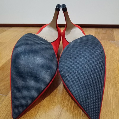 Ellen pumps size 40 used, red and black