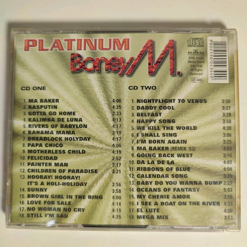 Boney M. Platinum 36 Super Hits double CD set like new