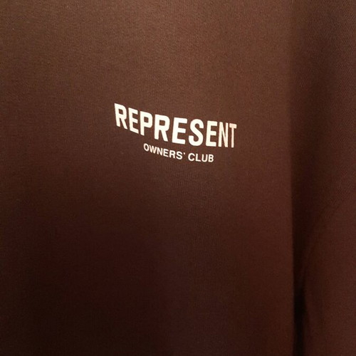 Represent Owners CLUB sweatshirt size Large like new, brown