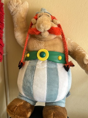 Obelix plush toy vintage, like new, 55 cm