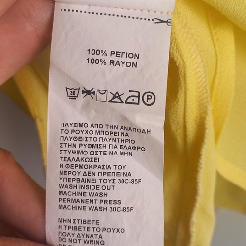 Toi & Moi women's blouse, soft yellow, size M/38/10
